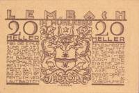 (№1920) Банкнота Австрия 1920 год "20 Heller"