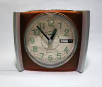 Часы будильник c календарем настольные Laros кварцевые рабочие (сост. на фото)