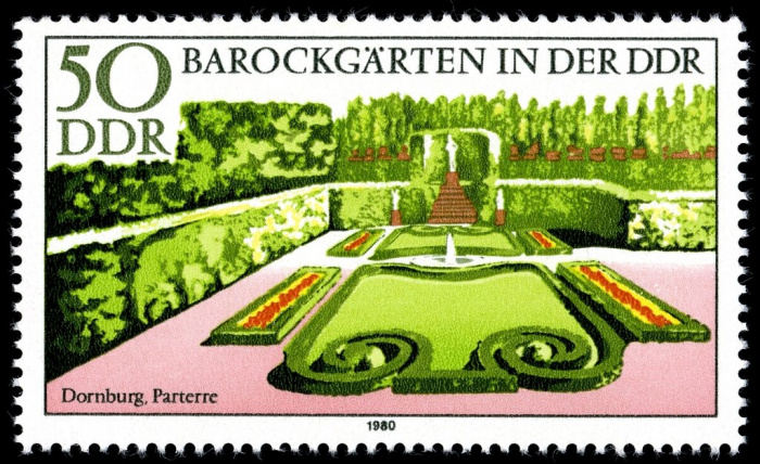 (1980-012) Марка Германия (ГДР) &quot;Дорнбург, Первый Этаж&quot;    Сады барокко III Θ