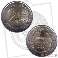 (2011) Монета Сан-Марино 2011 год 2 евро  1-й вариант (2002-16) Дворец Правительства Биметалл  UNC
