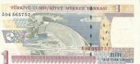 (№2005P-216) Банкнота Турция 2005 год "1 New Turkish Lira"