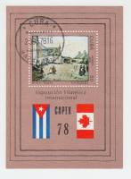 (1978-034) Блок марок  Куба "Заснеженный Уэльс"    Международная выставка марок CAPEX'78, Торонто II