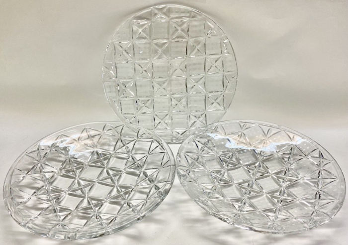 Блюдо хрусталь 3 шт