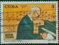 (1977-027) Марка Куба "Антонио Мария Ромеу"    Музыканты III Θ