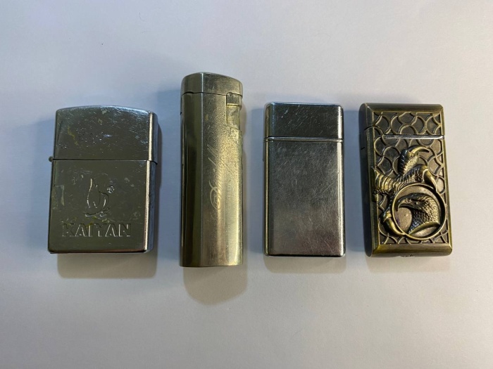 Зажигалка 4 шт, газовые и бензиновая Zippo