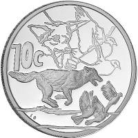 (№2006km317) Монета Южная Африка 2006 год 10 Cents (Дикая природа - чепрачный шакал гоняется за птиц