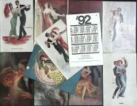 Набор календарей, 11 шт., "История танца", 1992 г.
