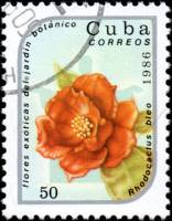 (1986-017) Марка Куба "Переския"    Экзотические цветы III O