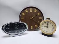Часы 3 шт настольные настенные Ритм Янтарь Маяк (в ремонт)