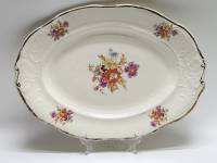 Блюдо фарфор овальное среднего размера