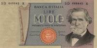 (№1980P-101g.2) Банкнота Италия 1980 год "1,000 Lire" (Подписи: Ciampi-Stevani Stampa)