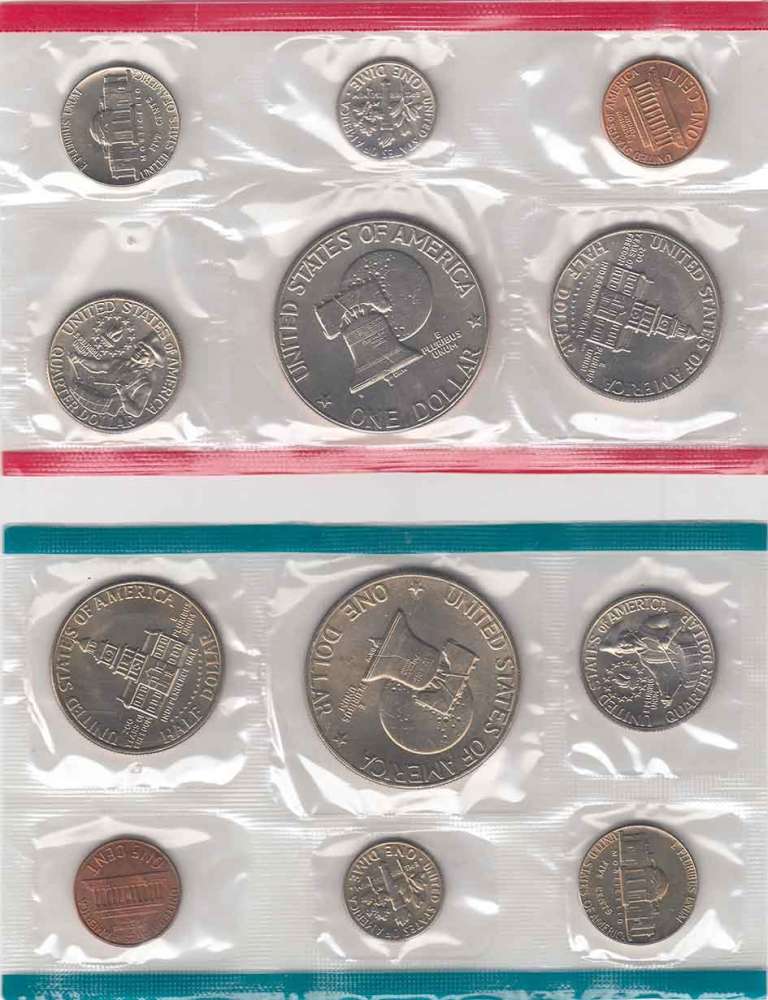 (1976pd, 12 м.) Набор монет США 1976 год   UNC