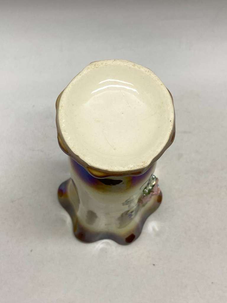 Ваза обливная керамика лепнина высота 21 см