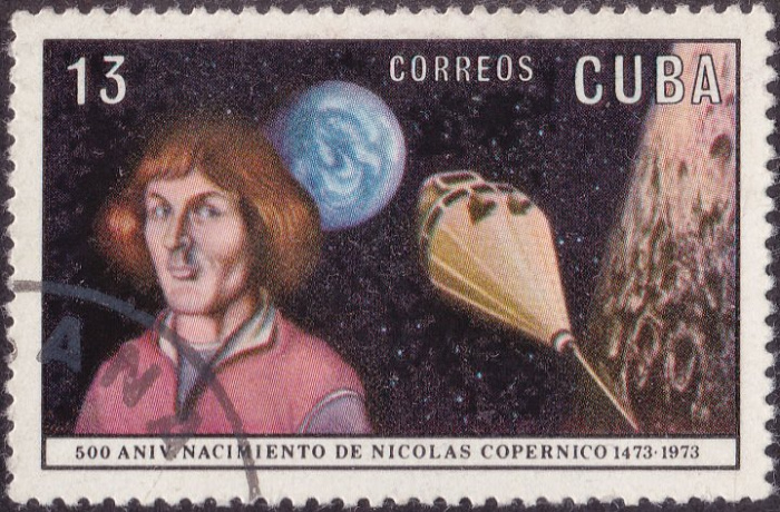 (1973-037) Марка Куба &quot;Коперник&quot;    500 лет со дня рождения Коперника III O