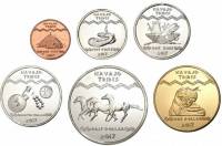 (2017, 6 монет) Набор монет США (Индейская резервация Навахо) 2017 год    UNC