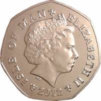 () Монета Остров Мэн 2012 год 50 пенсов ""  Медь-Никель  UNC