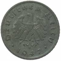 (№1947kmA105) Монета Германия 1947 год 5 Reichspfennig (А, D, Е)