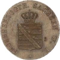 (№1840km197) Монета Германия (Германская Империя) 1840 год 3 Pfennig