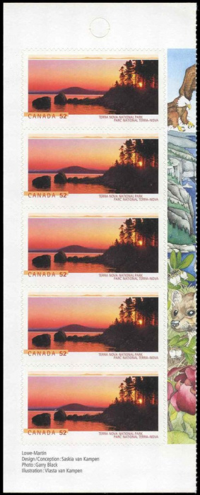 Лист марок Канада 2007 год &quot;Терранова Национальный Парк 19572007&quot;, Гашеный