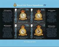 (№2015-122) Блок марок Гибралтар 2015 год "Королевские ВВС эскадрильи И.", Гашеный