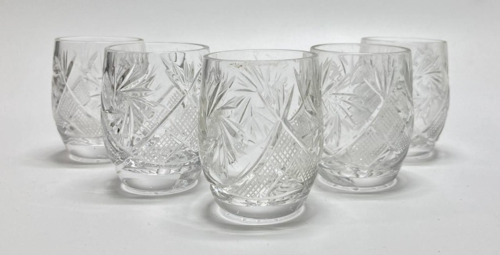 Стопки, хрусталь, 5 шт