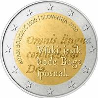 (2020) Монета Словения 2020 год 2 евро "Адам Бохорич 500 лет со дня рождения"  Биметалл  UNC
