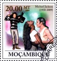 (№2009-3359) Марка Мозамбик 2009 год "Майкл Джексон 19582009", Гашеная