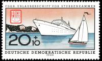 (1960-025) Марка Германия (ГДР) "Корабль"    Судостроение II Θ