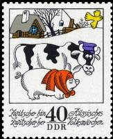 (1974-100) Марка Германия (ГДР) "Сказка (6)"    Цвичер Там - Цвичер Здесь III Θ