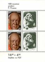 (1981-003) Блок марок Польша "П. Пикассо"    100 лет со дня рождения Пабло Пикассо (1881-1973) III Θ