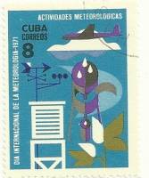 (1971-006) Марка Куба "Метеорологическое оборудование"    Всемирный день метеорологии III Θ