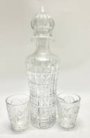 Графин штоф + 2 стопки хрусталь 
