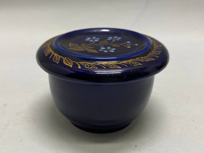 Шкатулка кобальт фарфор