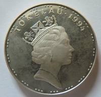 () Монета Токелау 1994 год 5  ""   Биметалл (Серебро - Ниобиум)  UNC