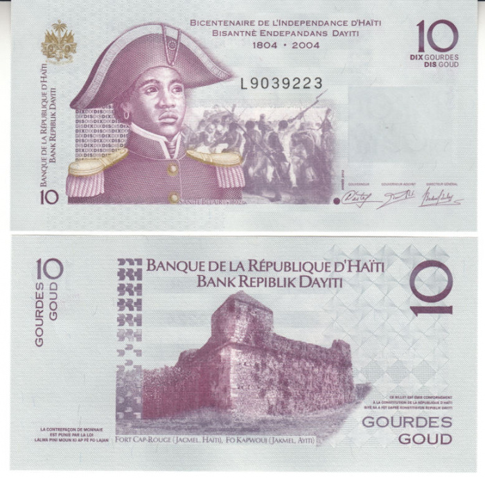 () Банкнота Гаити 2004 год 10  &quot;&quot;   UNC