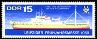 (1968-017) Марка Германия (ГДР) "Рыболовное судно"    Ярмарка, Лейпциг III Θ