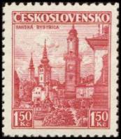 (1936-010) Марка Чехословакия "Банска Быстрица"    Ланшафты III Θ
