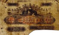 (№1857P-S92) Банкнота Индия 1857 год "50 Rupees"