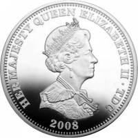 () Монета Тристан да Кунья 2008 год 5 фунтов ""   PROOF