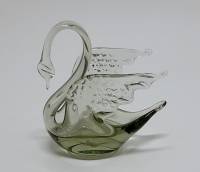 Пепельница "Лебедь", стекло, СССР (сост. на фото)