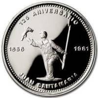 (1981) Монета Коста-Рика 1981 год 300 колонов "Хуан Сантамария"  Серебро Ag 925  PROOF