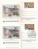 1976-040 Почтовая карточка СССР А.М. Васнецов 120 лет со дня рождения  2 шт ,  С гашением и без