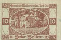 (№1920) Банкнота Австрия 1920 год "10 Heller"