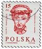 (№3253) Марка Польша 1990 год "Почтовая марка: Головы Вавельского замка. Краков". Гашеная