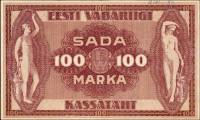 (№1919P-48c) Банкнота Эстония 1919 год "100 Marka"