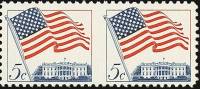 Лист марок США 1963 год "Флаг над Белым домом", Гашеный