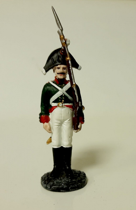 Оловянный солдатик &quot;Мушкетер Тенгинского мушкетерского полка,1802-1803 г.&quot;