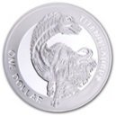(№2010km340) Монета Новая Зеландия 2010 год 1 Dollar (Древние Рептилии - Титанозавр)