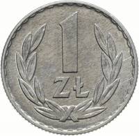 () Монета Польша 1986 год 1  ""   Алюминий  UNC