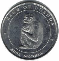 (№2004km132) Монета Уганда 2004 год 100 Shillings (Обезьяна)
